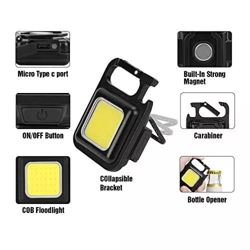 Portable Keychain Light | 500 Lumens Mini COB LED