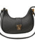Crescent Luxury Faux Leather Shoulder Bag | Dark Gray Elegant Handbag for Women