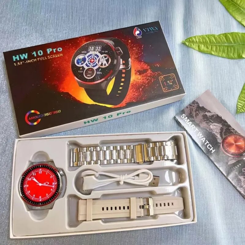 HW10 Pro Smartwatch | 1.52" AMOLED Display Bluetooth Call Fitness Tracker Stylish Design